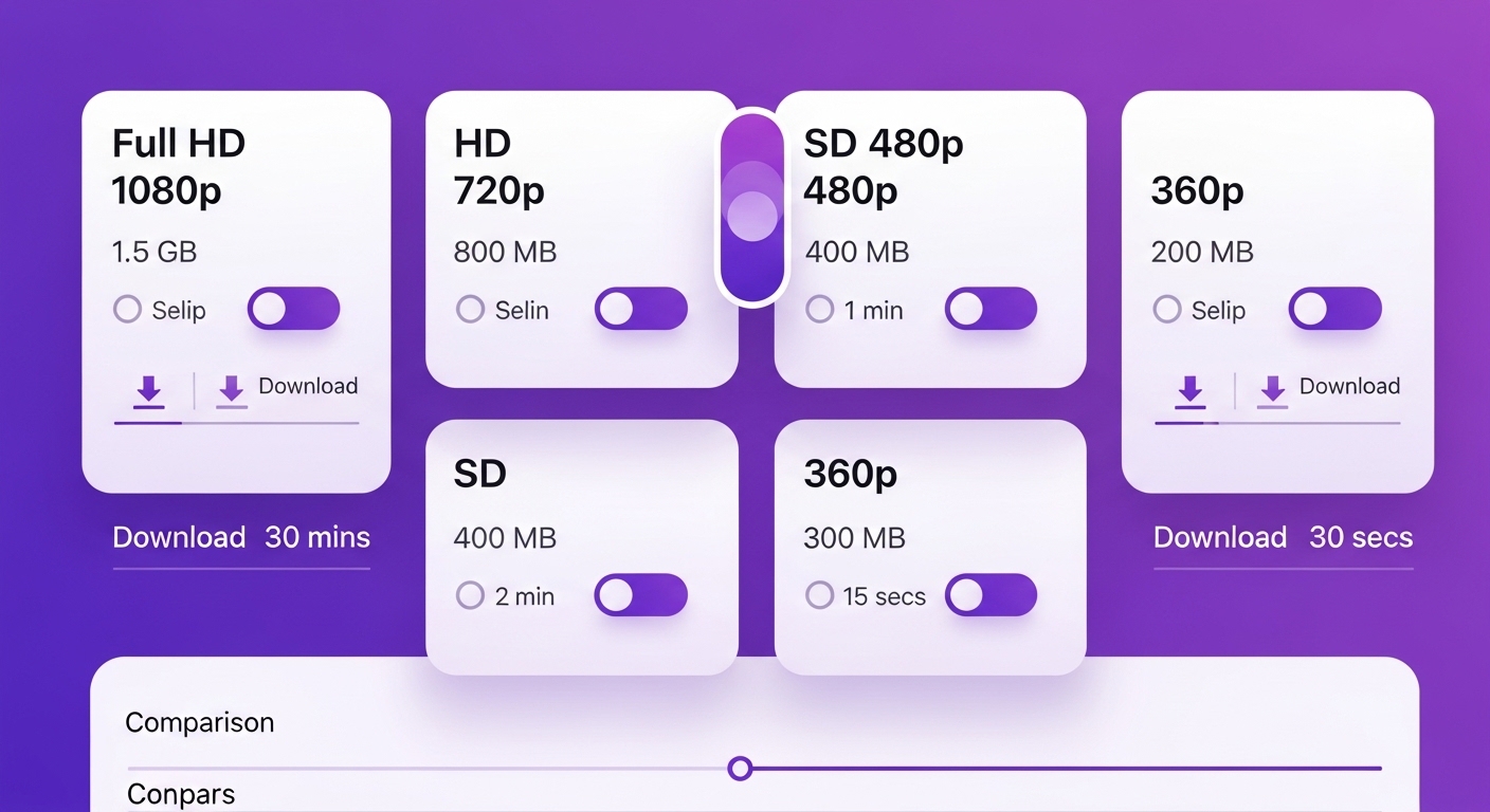 Facebook video kalite seçenekleri