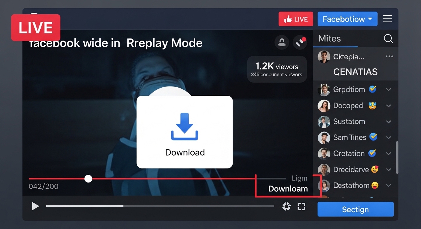 Downloading Facebook live streams
