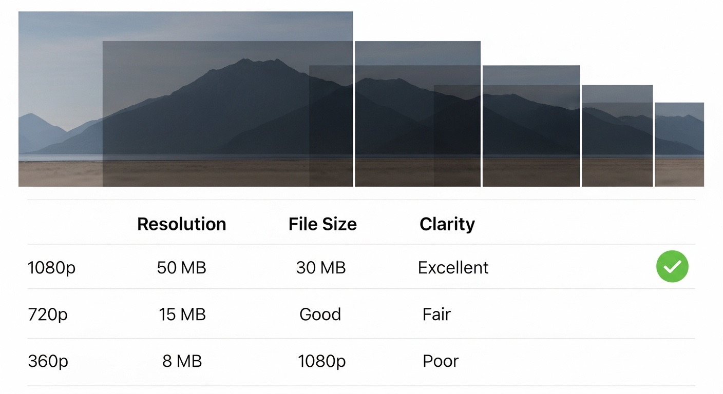 Facebook video format and quality comparison