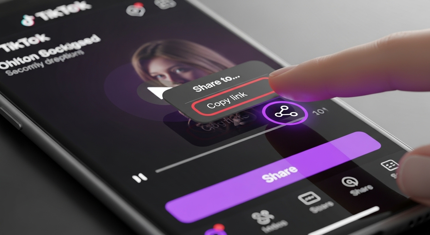 Copying TikTok Video URL - How to Copy Video Link