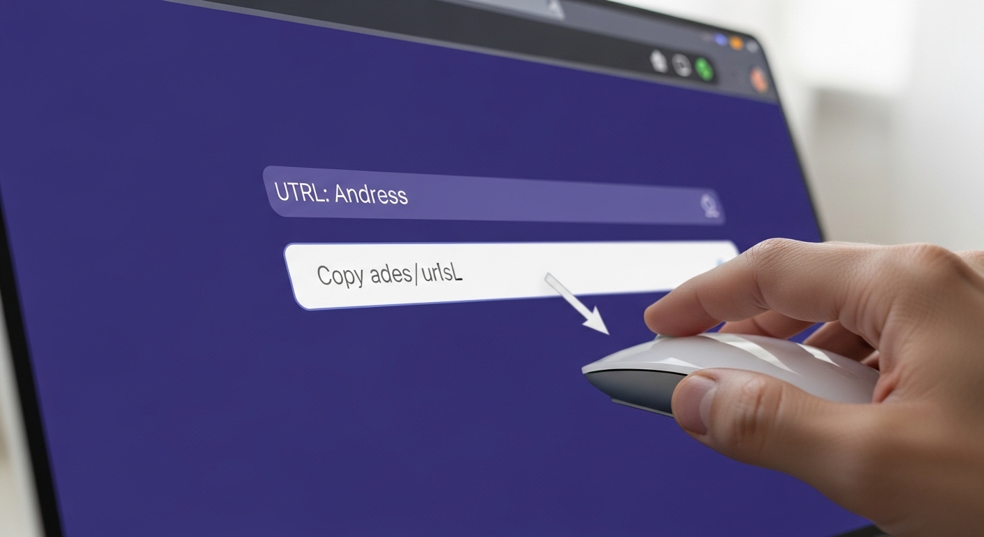 Copying URL from browser address bar