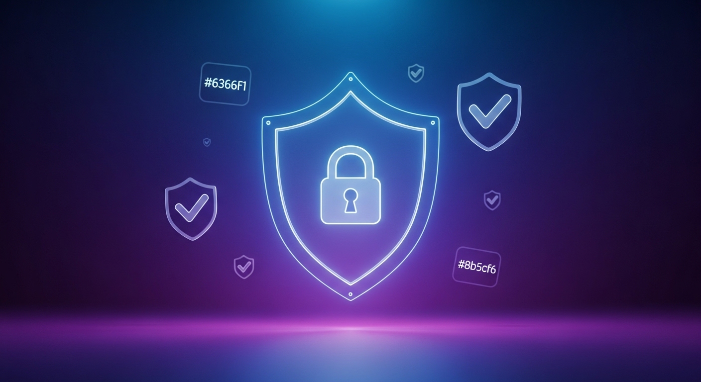 Safe Download - Shield and Lock Concept