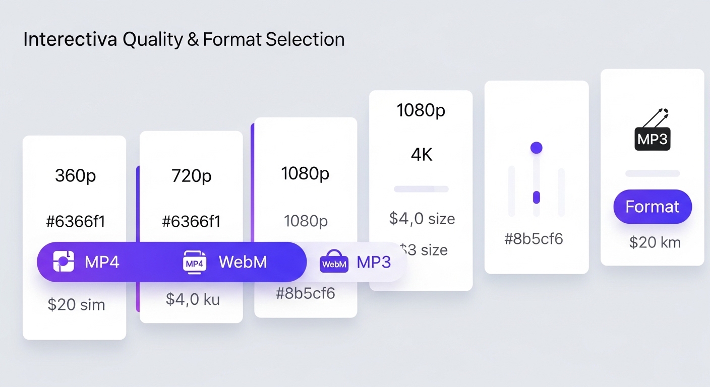 YouTube Quality and Format Selection